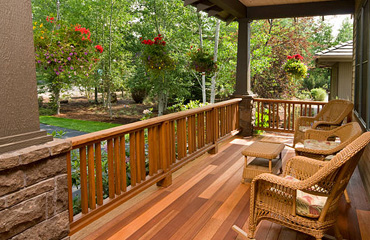 Cedar Decking in Beverly Hills