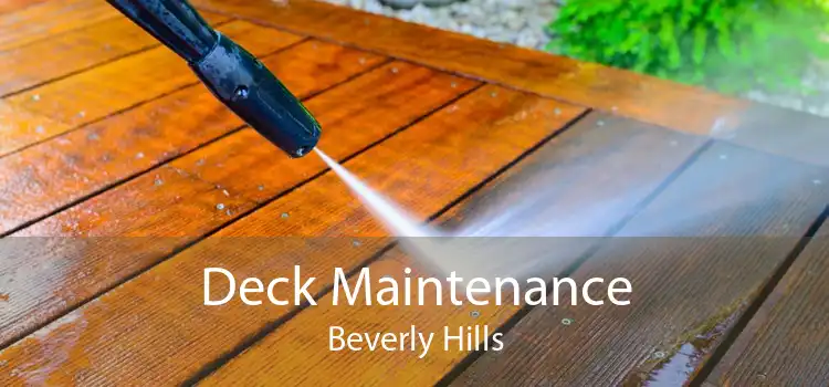 Deck Maintenance Beverly Hills